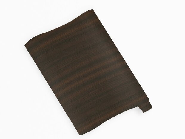 Wrapfolie wenge hout donker mat (122cm breed)