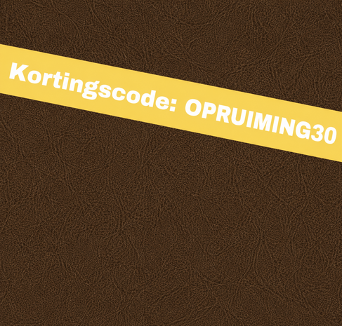Wrapfolie lederlook bruin mat (122cm breed)