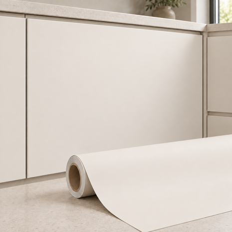 Wrapfolie linnen wit mat (122cm breed)