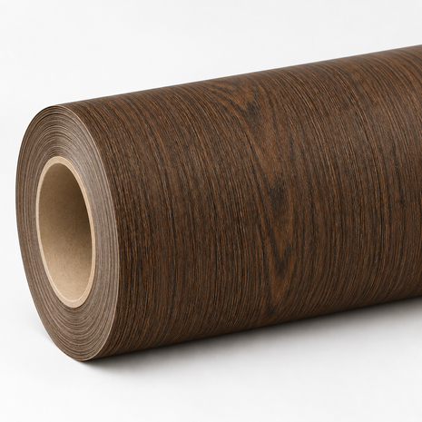 Wrapfolie eikstructuur bruin mat (122cm breed) 