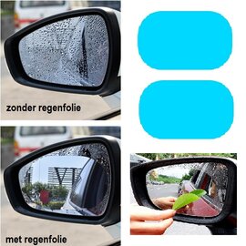 Regenfolie voor autospiegels (2 stuks spiegelfolie) Ø 9 cm 