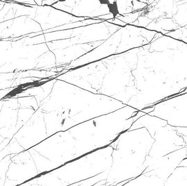 Wrapfolie marmer wit zwart mat (122cm breed)