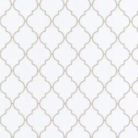 Plakfolie Midden Oosten stijl wit  (200x45cm)