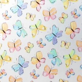 Statisch raamfolie anti-inkijk vlinders (45cm)