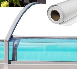 Zonwerend raamfolie dakkoepel, lichtstraat, polycarbonaat (51cm) 