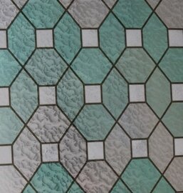 Statisch raamfolie glas in lood groen smaragd (45cm)