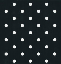 Plakfolie zwart met witte stippen (45cm)