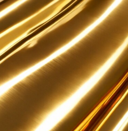 Plakfolie geborsteld goud (45cm)
