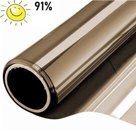 Zonwerend raamfolie voor HR+++ glas brons (152cm) 