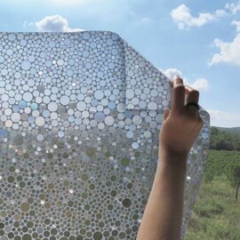 Statisch raamfolie rondjes 46cm (geschikt voor dubbel, HR++ en HR+++ glas)