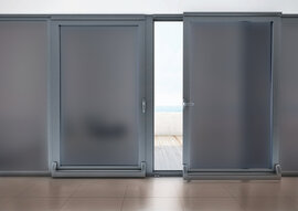 Zonwerend raamfolie statisch structuur zwart (92 cm)