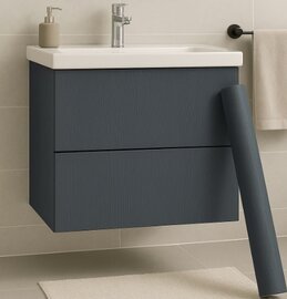 Wrapfolie geschilderd hout blauw mist mat (122cm breed)