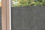 Statisch raamfolie linnenlook zwart (46cm)_